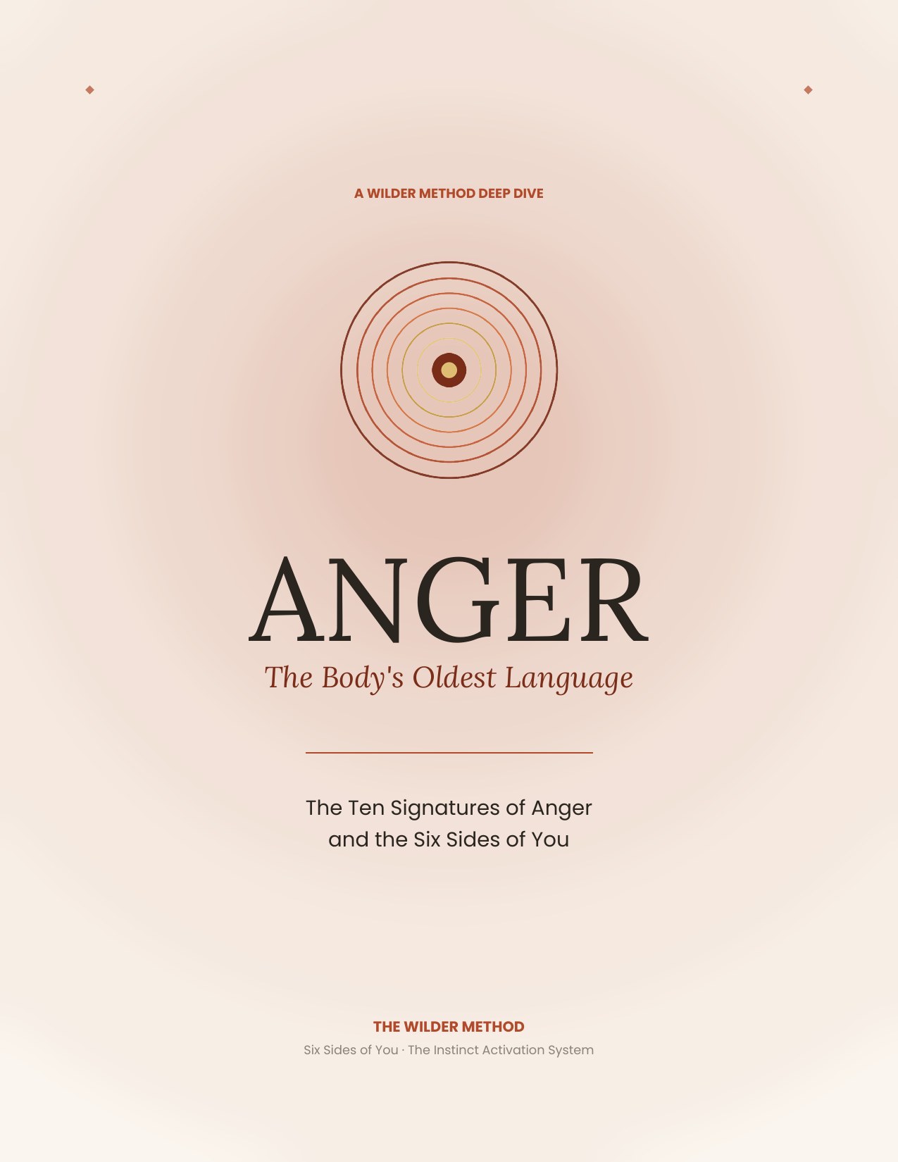 Anger — The Body's Oldest Language cover