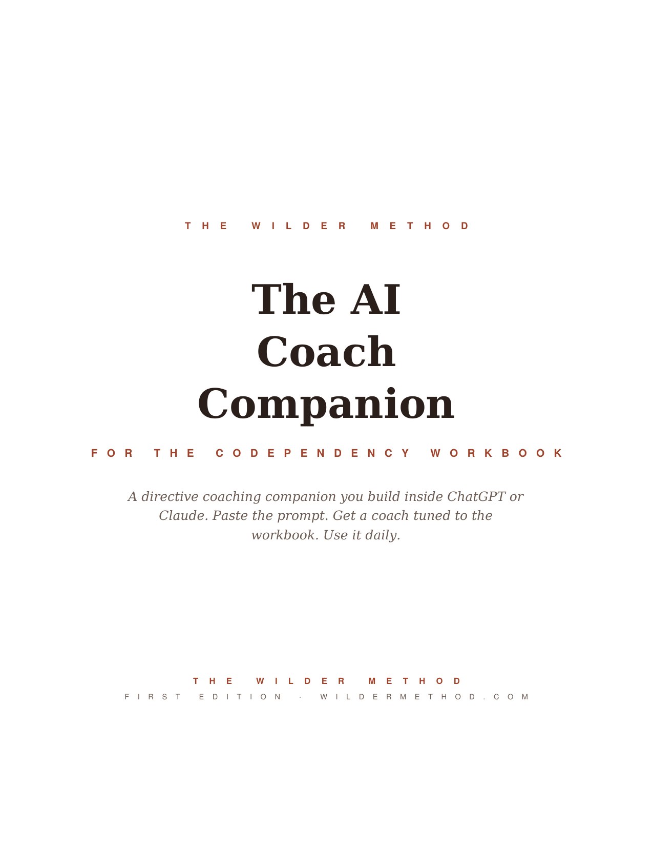 The AI Coach Companion cover