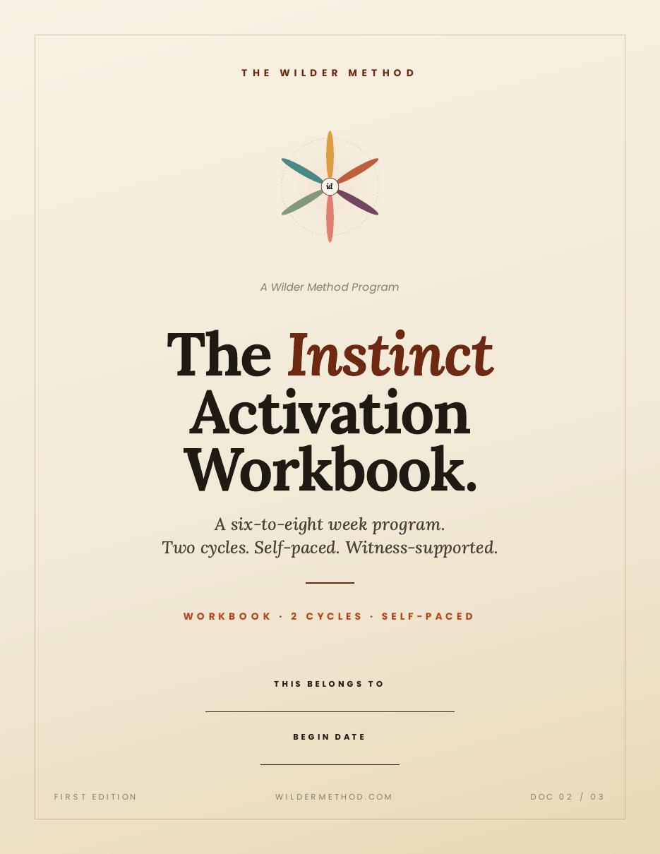 The Instinct Activation Workbook cover