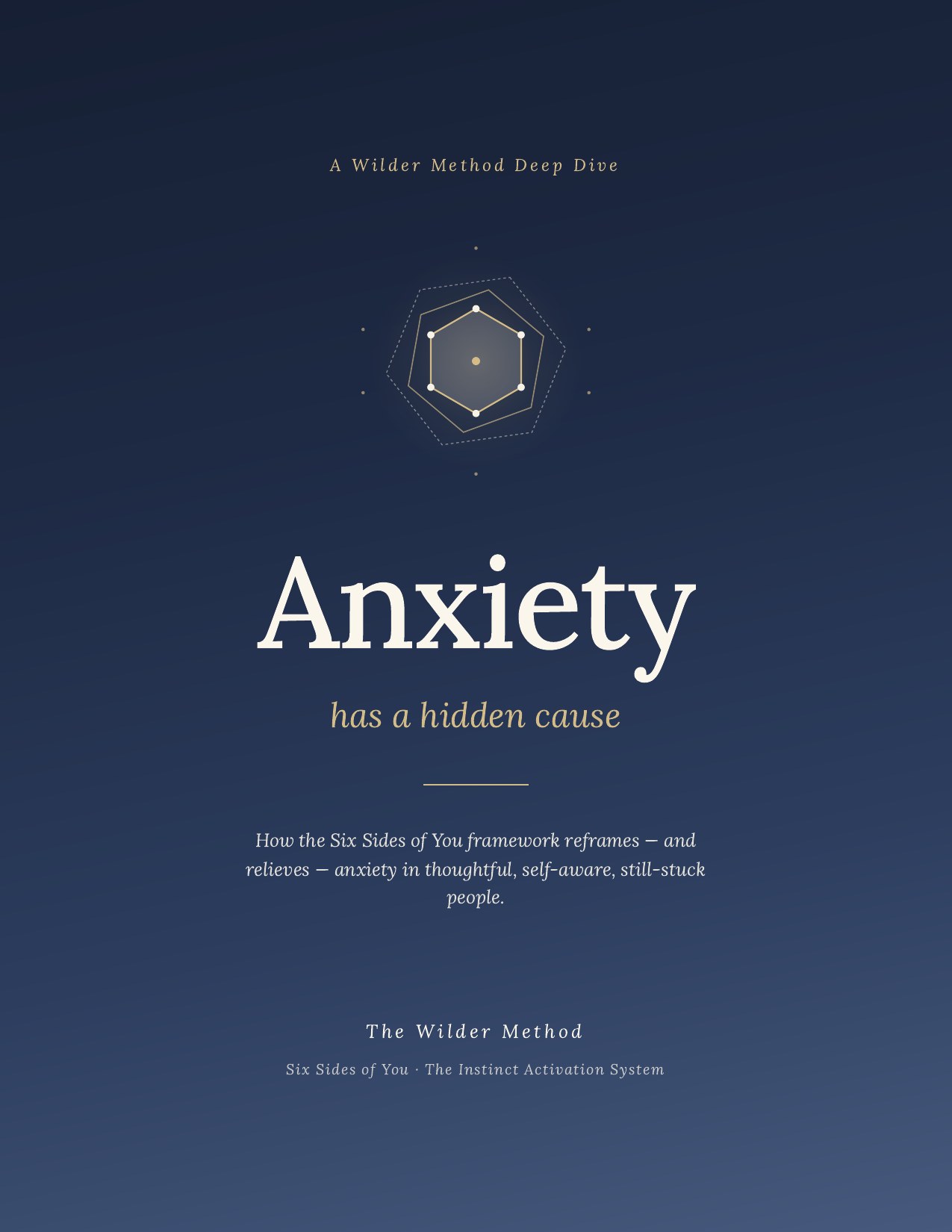 Anxiety Has a Hidden Cause cover